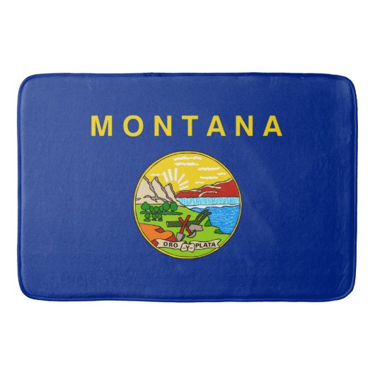 Vlaggenontwerp van de staat Montana Badmat (Voorkant)