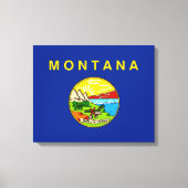 Vlaggenontwerp van de staat Montana Canvas Afdruk (Voorkant)