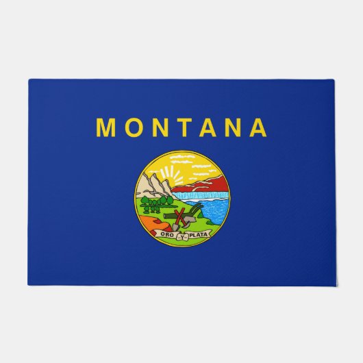 Vlaggenontwerp van de staat Montana Deurmat (Voorkant)