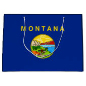 Vlaggenontwerp van de staat Montana Large Cadeautasje (Voorkant)