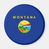 Vlaggenontwerp van de staat Montana Magneet (Voorkant)