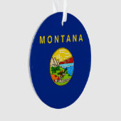 Vlaggenontwerp van de staat Montana Ornament (voorkant)