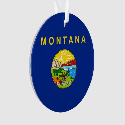 Vlaggenontwerp van de staat Montana Ornament (voorkant)