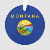 Vlaggenontwerp van de staat Montana Ornament (voorkant)
