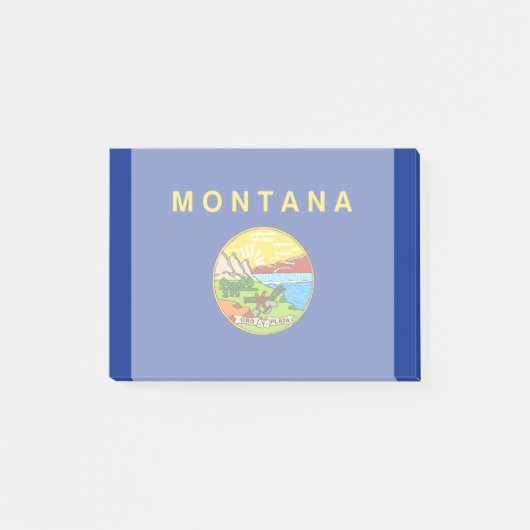 Vlaggenontwerp van de staat Montana Post-it® Notes (Voorkant)