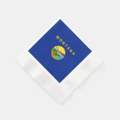 Vlaggenontwerp van de staat Montana Servetten (Hoek)