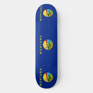 Vlaggenontwerp van de staat Montana Skateboard