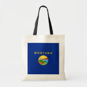Vlaggenontwerp van de staat Montana Tote Bag (Voorkant)