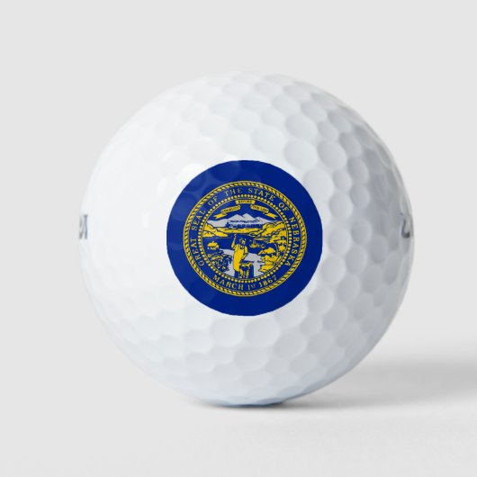 Vlaggenontwerp van de staat Nebraska Golfballen (Voorkant)