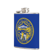 Vlaggenontwerp van de staat Nebraska Heupfles (Links)