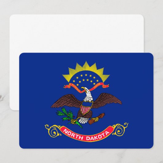 Vlaggenontwerp van de staat North Dakota (Voorkant / Achterkant)