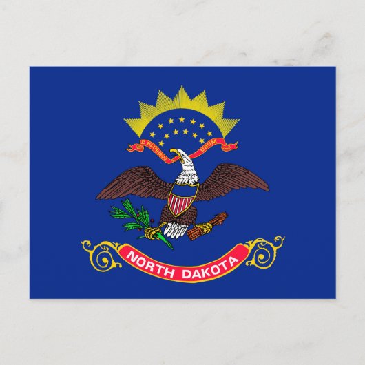 Vlaggenontwerp van de staat North Dakota Briefkaart (Voorkant)