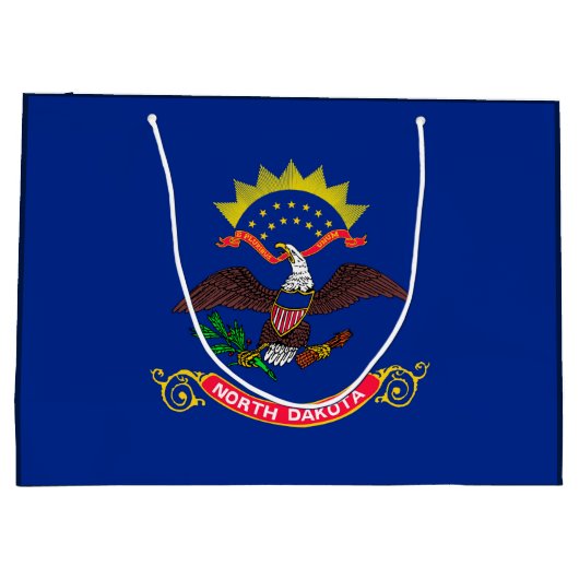 Vlaggenontwerp van de staat North Dakota Groot Cadeauzakje (Achterkant)