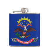 Vlaggenontwerp van de staat North Dakota Heupfles (Voorkant)