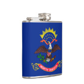 Vlaggenontwerp van de staat North Dakota Heupfles (Rechts)