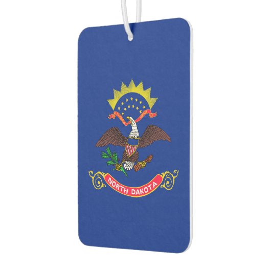 Vlaggenontwerp van de staat North Dakota Luchtverfrisser (Links)