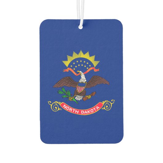 Vlaggenontwerp van de staat North Dakota Luchtverfrisser (Achterkant)