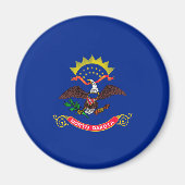 Vlaggenontwerp van de staat North Dakota Magneet (Voorkant)