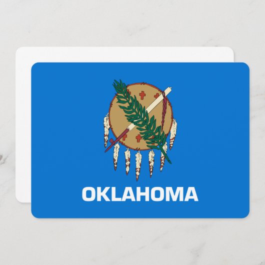 Vlaggenontwerp van de staat Oklahoma (Voorkant / Achterkant)