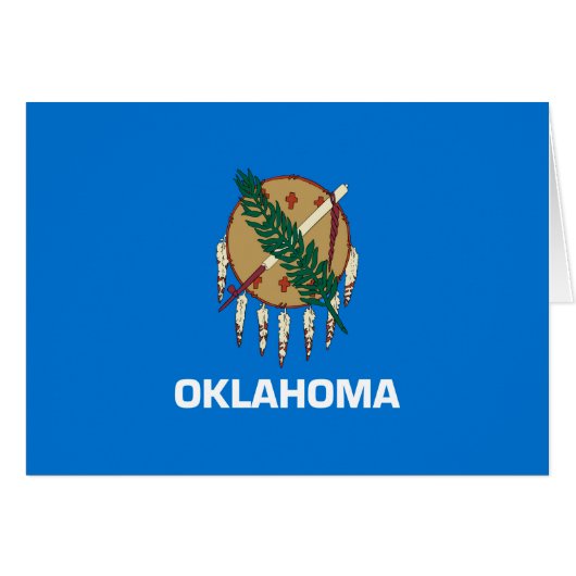 Vlaggenontwerp van de staat Oklahoma (Voorkant Horizontaal)