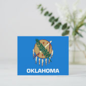 Vlaggenontwerp van de staat Oklahoma Briefkaart (Staand voorkant)