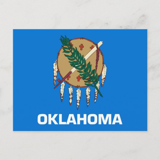 Vlaggenontwerp van de staat Oklahoma Briefkaart (Voorkant)