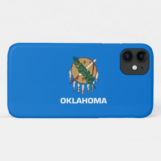 Vlaggenontwerp van de staat Oklahoma Case-Mate iPhone Case (Achterkant (horizontaal))