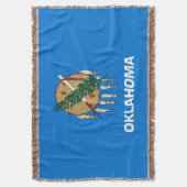 Vlaggenontwerp van de staat Oklahoma Deken (Voorkant Verticaal)