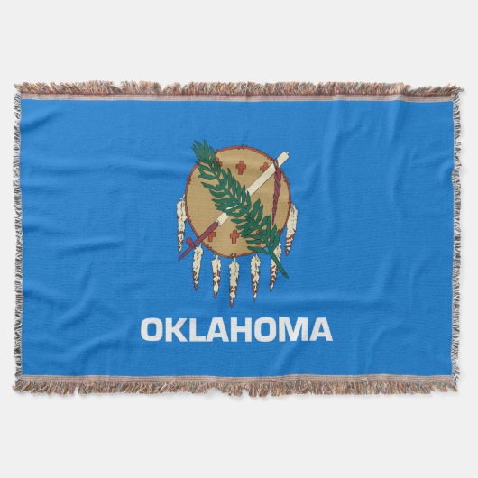 Vlaggenontwerp van de staat Oklahoma Deken (Voorkant)