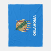 Vlaggenontwerp van de staat Oklahoma Fleece Deken (Voorkant)