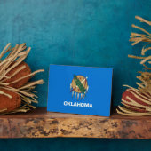 Vlaggenontwerp van de staat Oklahoma Fotoplaat (Zijkant)