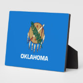 Vlaggenontwerp van de staat Oklahoma Fotoplaat (Zijkant)