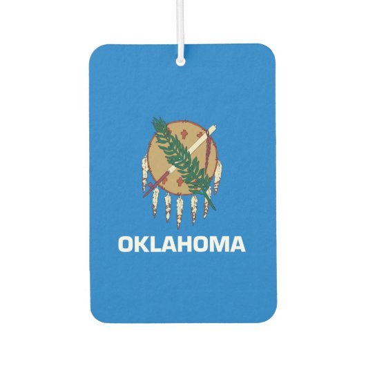 Vlaggenontwerp van de staat Oklahoma Luchtverfrisser (Voorkant)