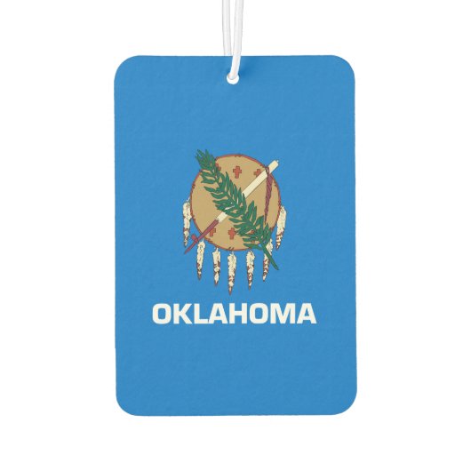 Vlaggenontwerp van de staat Oklahoma Luchtverfrisser (Achterkant)