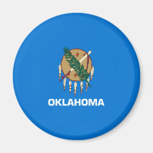 Vlaggenontwerp van de staat Oklahoma Magneet