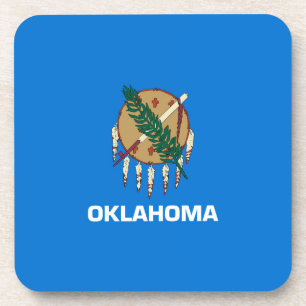 Vlaggenontwerp van de staat Oklahoma Onderzetter