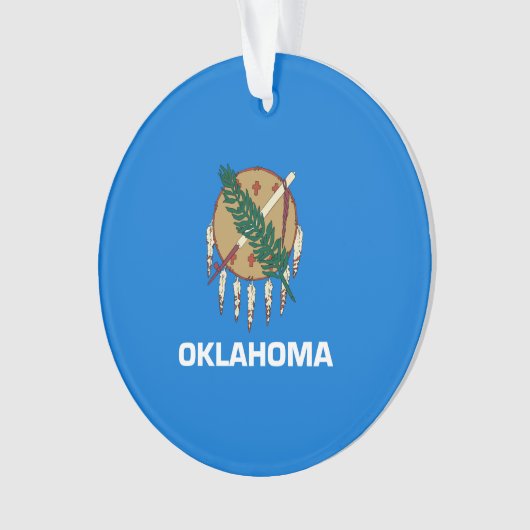Vlaggenontwerp van de staat Oklahoma Ornament (voorkant)