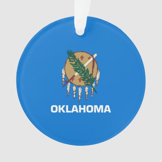 Vlaggenontwerp van de staat Oklahoma Ornament (voorkant)