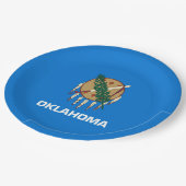 Vlaggenontwerp van de staat Oklahoma Papieren Bordje (Gekanteld)