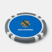 Vlaggenontwerp van de staat Oklahoma Poker Chips (Enkel)