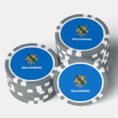 Vlaggenontwerp van de staat Oklahoma Poker Chips (Opstapeling)