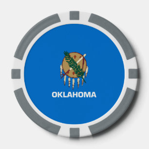 Vlaggenontwerp van de staat Oklahoma Poker Chips