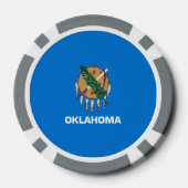 Vlaggenontwerp van de staat Oklahoma Poker Chips (Achterkant)
