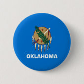 Vlaggenontwerp van de staat Oklahoma Ronde Button 5,7 Cm (Voorkant)