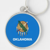 Vlaggenontwerp van de staat Oklahoma Sleutelhanger (Voorkant)