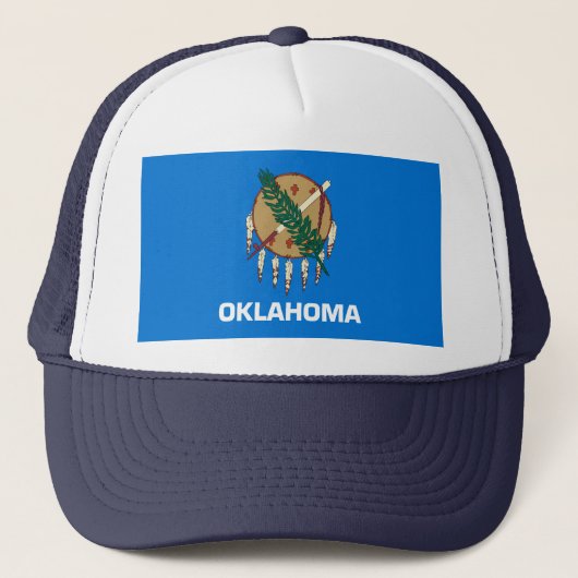 Vlaggenontwerp van de staat Oklahoma Trucker Pet (Voorkant)