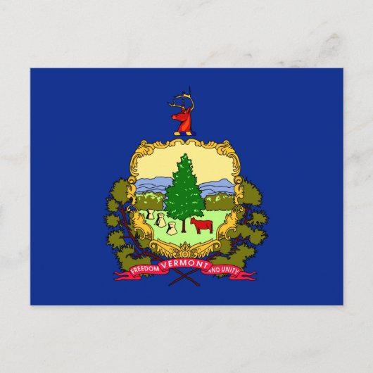 Vlaggenontwerp van de staat Vermont Briefkaart (Voorkant)