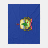 Vlaggenontwerp van de staat Vermont Fleece Deken (Voorkant)