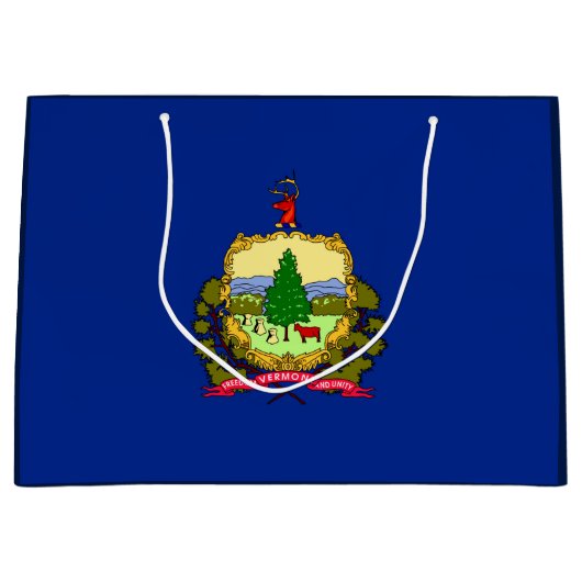 Vlaggenontwerp van de staat Vermont Groot Cadeauzakje (Voorkant)