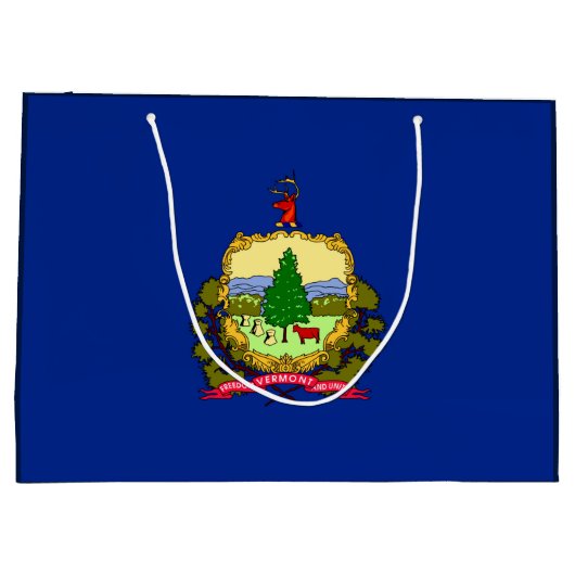 Vlaggenontwerp van de staat Vermont Groot Cadeauzakje (Achterkant)
